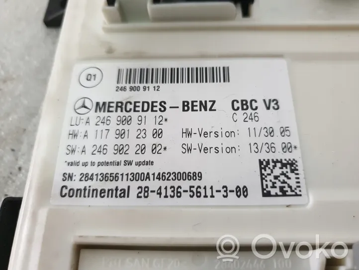 Mercedes-Benz B W246 W242 Mukavuusmoduuli A2469009112