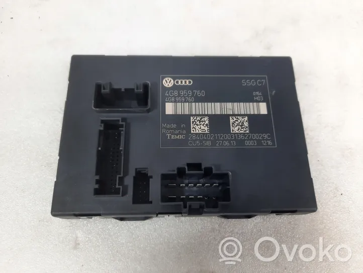 Audi A6 S6 C7 4G Modulo di controllo sedile 4G8959760