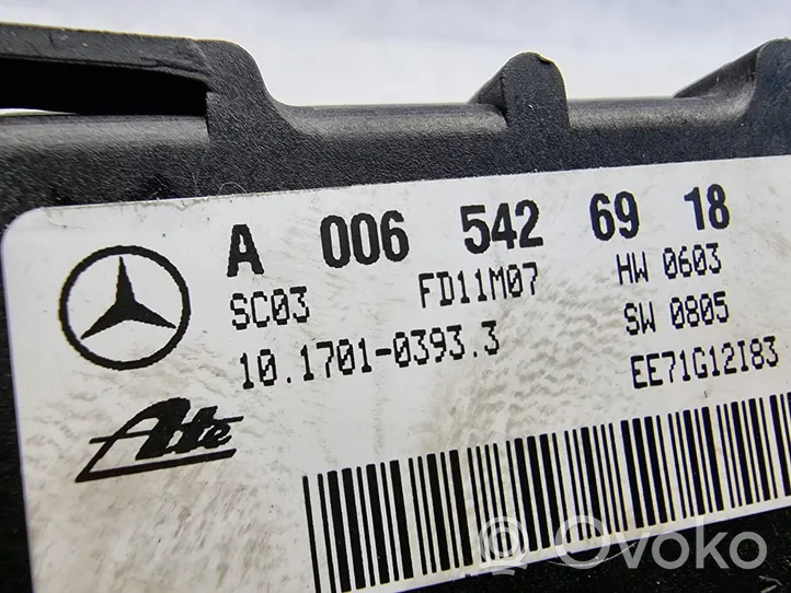 Mercedes-Benz SLK R171 Vakaajan pitkittäiskiihtyvyystunnistin (ESP) a0065426918