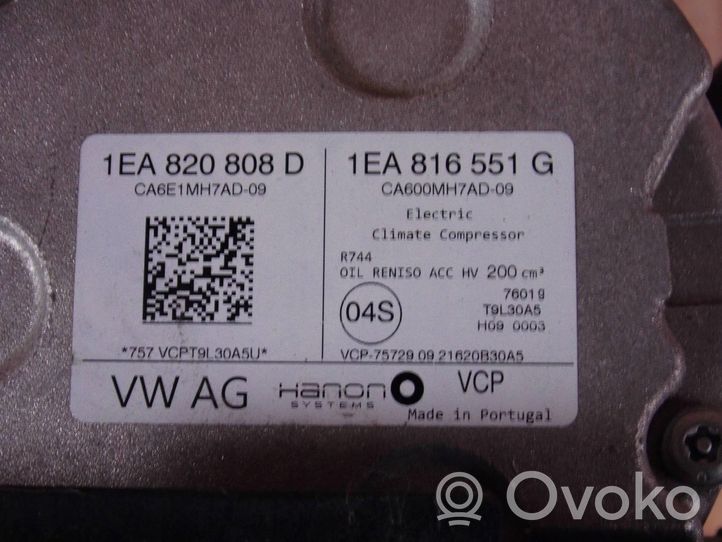 Volkswagen ID.3 Kompresor / Sprężarka klimatyzacji A/C 1EA820808D