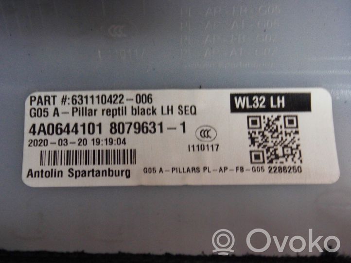 BMW X5 G05 Osłona słupka szyby przedniej / A 51437433697