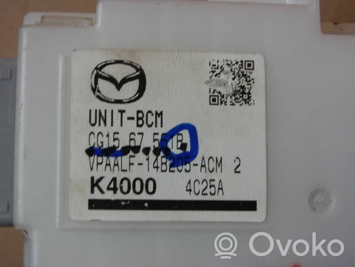 Mazda 5 Modulo di controllo del corpo centrale CG1567561B
