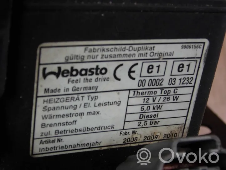 Mazda 6 Pre riscaldatore ausiliario (Webasto) 9006156C