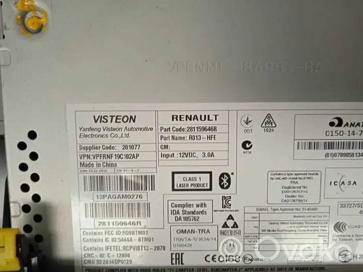 Renault Kadjar Hi-Fi-äänentoistojärjestelmä 281159646R