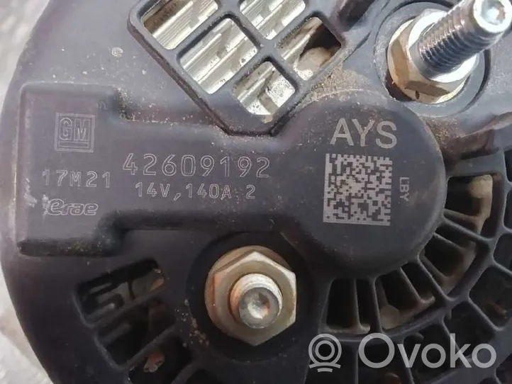 Opel Mokka X Alternator 42609192