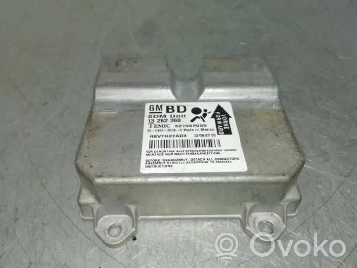 Opel Corsa D Unidad de control/módulo del Airbag 13262360