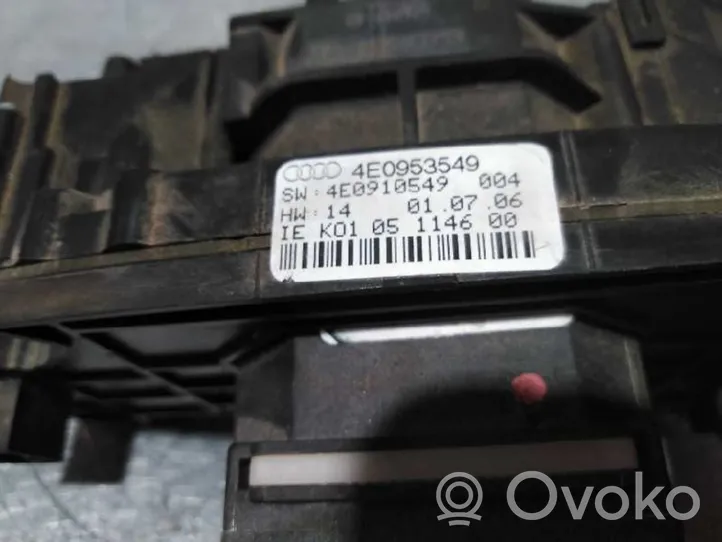 Audi A8 S8 D3 4E Interrupteur / bouton multifonctionnel 4E0953503B