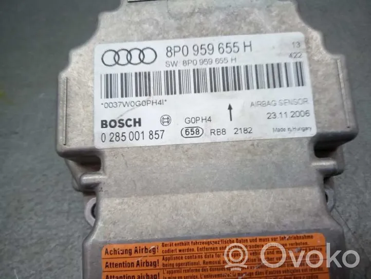 Audi A3 S3 8P Centralina/modulo airbag 8P0959655H