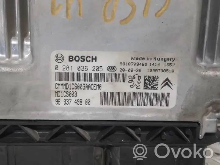 Peugeot 208 Sterownik / Moduł ECU 9833749880