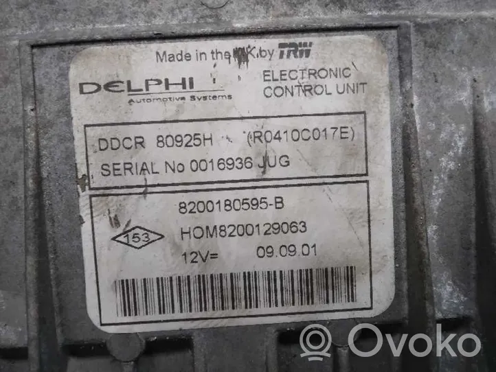 Renault Clio II Sterownik / Moduł ECU 8200180595B