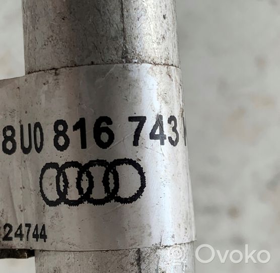 Audi Q3 8U Air conditioning (A/C) pipe/hose 8U0816743K