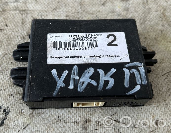 Toyota Yaris Other control units/modules 897840D030