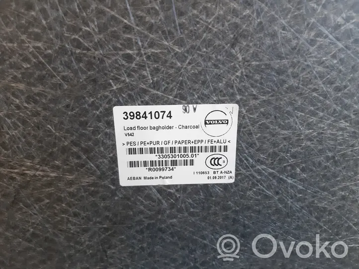 Volvo S90, V90 Tavaratilan kaukalon tekstiilikansi 39841074