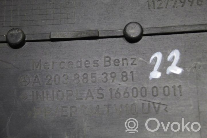 Mercedes-Benz CLC CL203 Ramka przedniej tablicy rejestracyjnej a2038853981