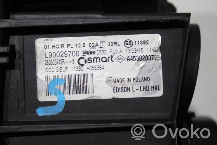 Smart ForTwo III C453 Phare frontale SMART FORTWO A453 LAMPA P