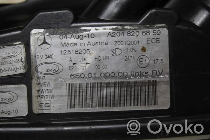 Mercedes-Benz GLK (X204) Lampa przednia A2048206859