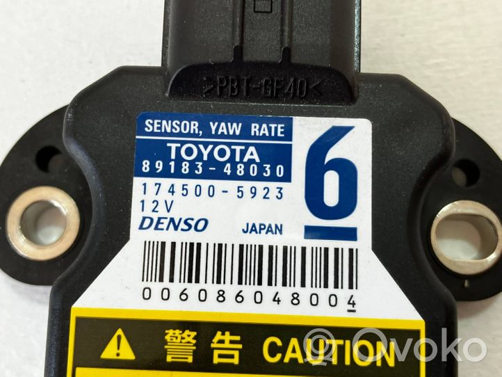 Toyota Prius (XW30) Vakaajan pitkittäiskiihtyvyystunnistin (ESP) 8918348030