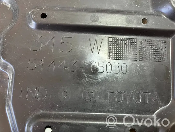 Toyota Auris E180 Protezione anti spruzzi/sottoscocca del motore 5144305030