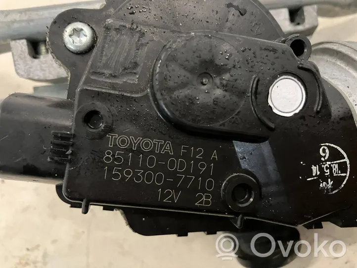 Toyota Yaris Mechanizm i silniczek wycieraczek szyby przedniej / czołowej 851100D191