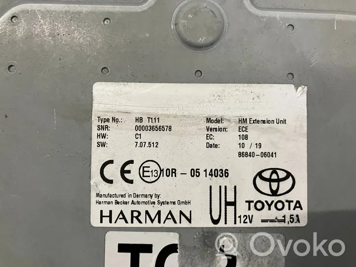 Toyota Corolla E210 E21 GPS-navigaation ohjainlaite/moduuli 8684006041