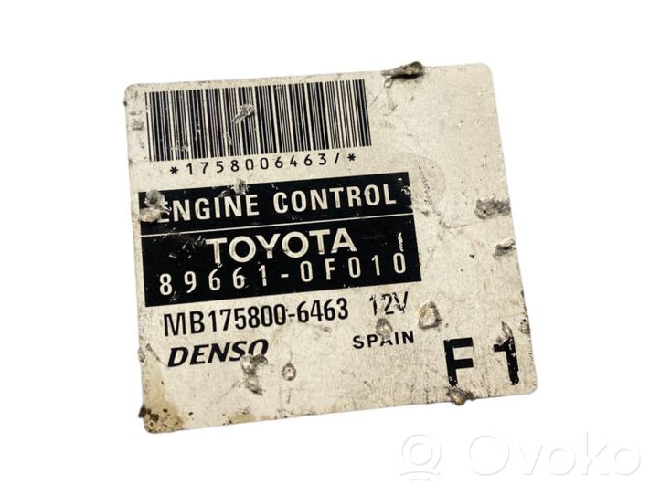 Toyota Corolla Verso AR10 Calculateur moteur ECU 896610F010