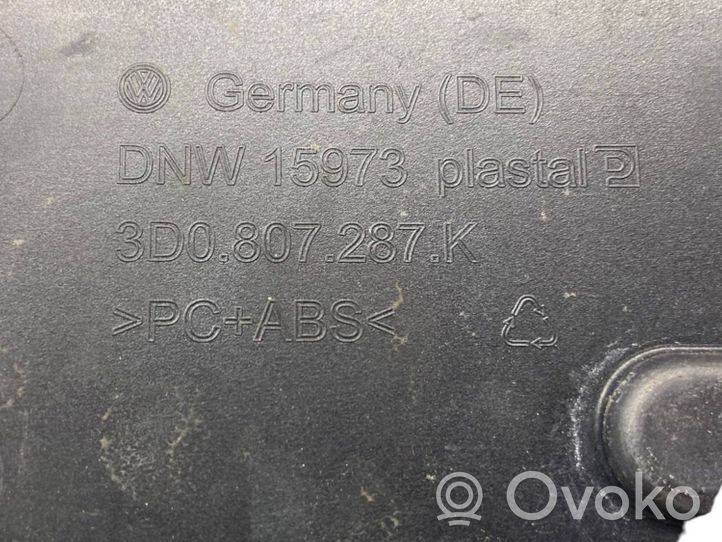 Volkswagen Phaeton Ramka tylnej tablicy rejestracyjnej 3D0807287K