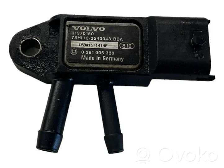 Volvo V40 Sensore di pressione dei gas di scarico 31370160
