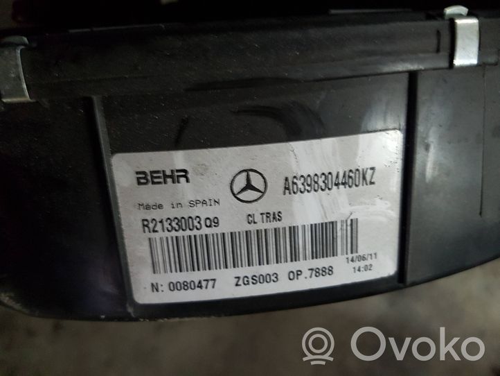 Mercedes-Benz Vito Viano W639 Salono oro mazgo plastikinis korpusas A6398304460