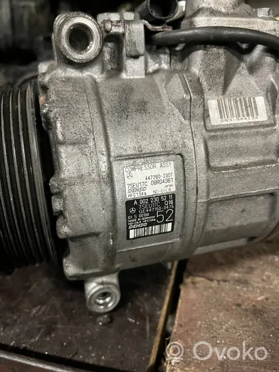 Mercedes-Benz ML W164 Ilmastointilaitteen kompressorin pumppu (A/C) A0022305211