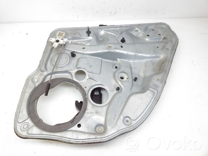 Volkswagen Golf IV Mechanizm podnoszenia szyby tylnej bez silnika 1J5839756C