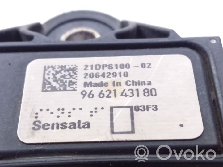 Citroen C8 Capteur de pression des gaz d'échappement 9662143180