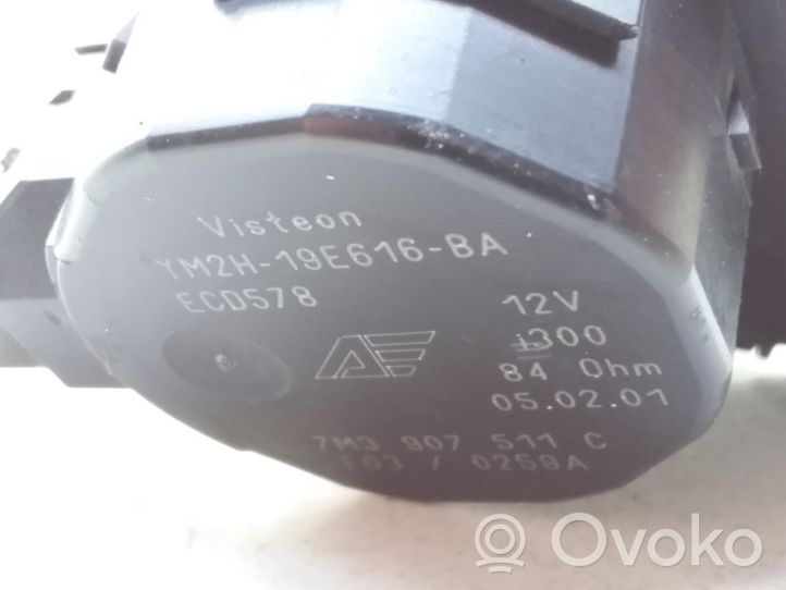 Volkswagen Sharan Intake manifold valve actuator/motor 7M3907511C