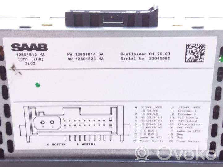 Saab 9-3 Ver2 Panel / Radioodtwarzacz CD/DVD/GPS 12801814