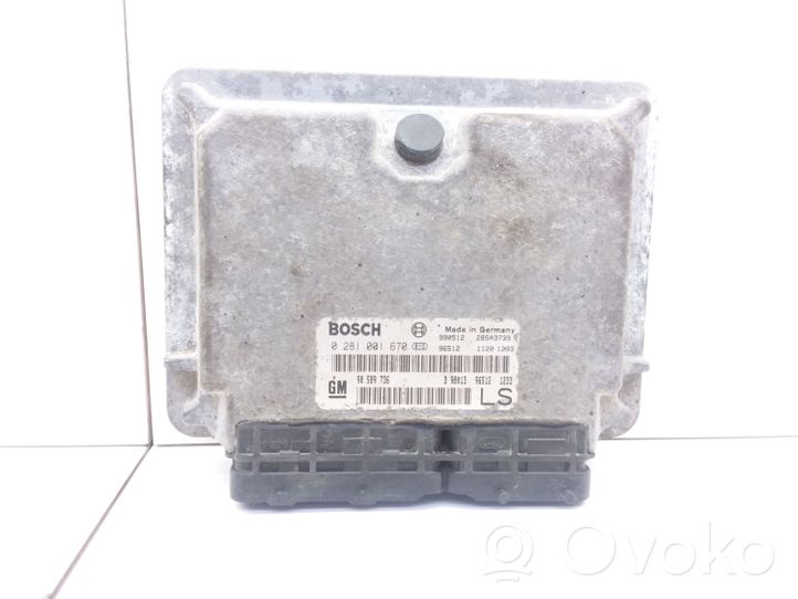 Opel Astra G Calculateur moteur ECU 90589736