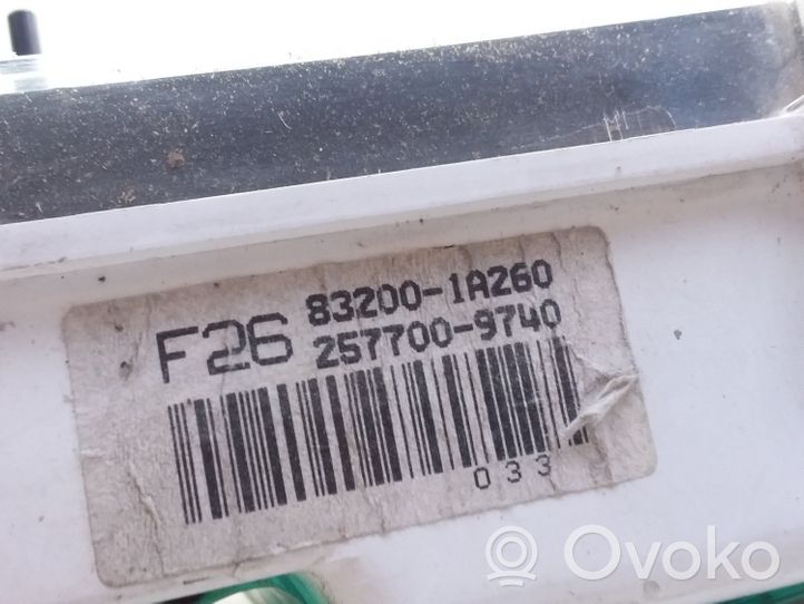 Toyota Corolla E100 Compteur de vitesse tableau de bord 832001A260