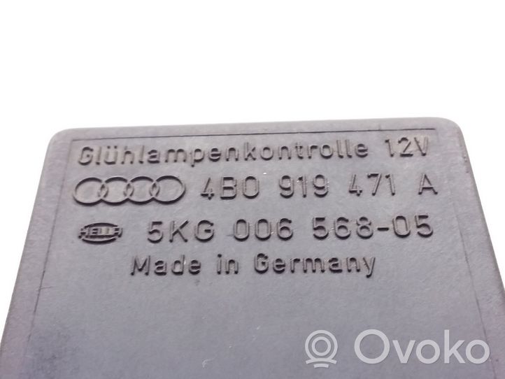 Audi A6 S6 C5 4B Relais de commutateur feux de détresse 4B0919471A