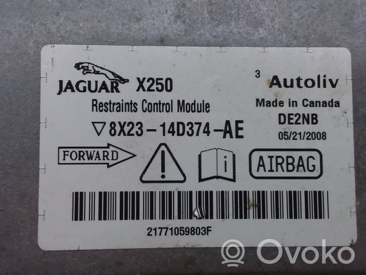 Jaguar XF X250 Turvatyynyn ohjainlaite/moduuli 4F2T14A624AA