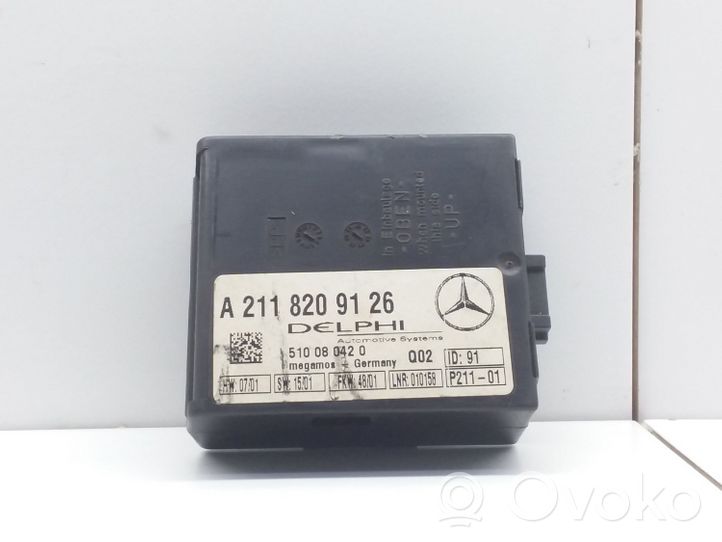 Mercedes-Benz C W203 Boîtier module alarme A2118209126