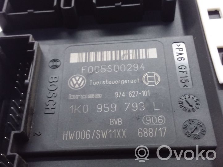 Volkswagen PASSAT B6 Etuoven ikkunan nostomoottori 1K0959793L