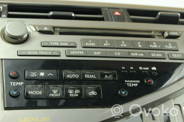 Lexus RX 450H Unité principale radio / CD / DVD / GPS 861200E550