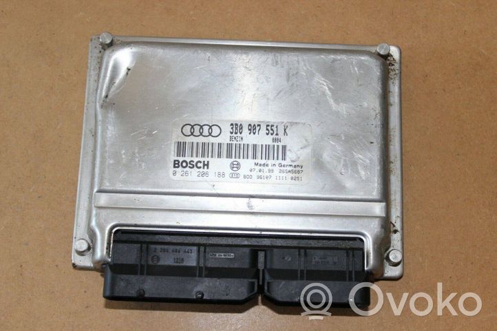 Audi A4 S4 B7 8E 8H Unidad de control/módulo del motor 3B0907551K