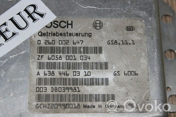 Mercedes-Benz Vito Viano W638 Module de contrôle de boîte de vitesses ECU A6384460310