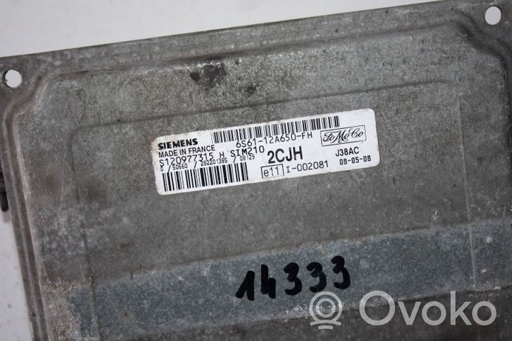 Ford Fiesta Komputer / Sterownik ECU i komplet kluczy 6S6112A650FH