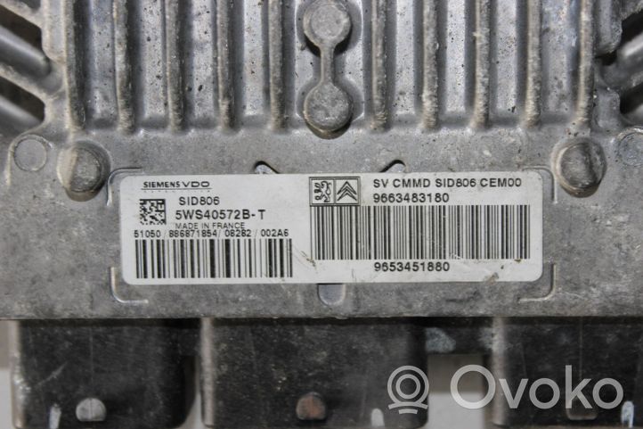 Citroen C3 Sterownik / Moduł ECU 9663483180