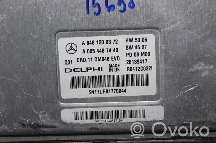 Mercedes-Benz C W204 Centralina/modulo del motore A6461509372