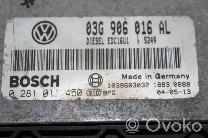 Volkswagen PASSAT B6 Unidad de control/módulo del motor 03G906016AL