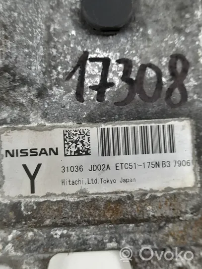 Nissan Qashqai Sterownik / Moduł skrzyni biegów 31036jd02a