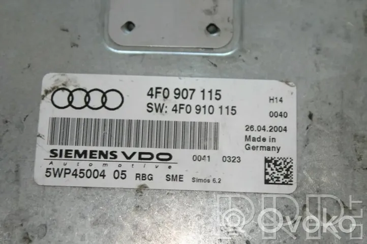 Audi A6 S6 C6 4F Moottorin ohjainlaite/moduuli 4F0907115