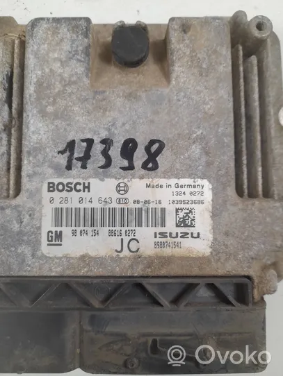 Opel Astra H Dzinēja vadības bloks 8980741541