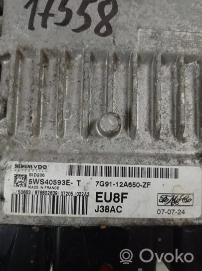 Ford S-MAX Calculateur moteur ECU 5WS40593E-T